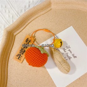 Resim Silver1 Gıoıo Yeni Ipek Eşarp Anahtarlık Kişiselleştirilmiş Inci Papyon Çanta Çekicilik Dokuma Anahtarlık (Yurt Dışından) 