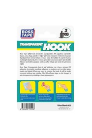 Resim Genel Markalar Güçlü 3M Yapışkanlı Şeffaf Banyo Mutfak Bornoz Havlu Bez Askısı 2'li Küçük 