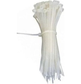 Resim Üçel Plastik Cırt Kelepçe Beyaz 13cm 50 Adet 