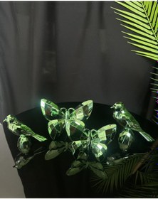 Resim Zenith Dekoratif Kelebek Ve Kuş Krem 