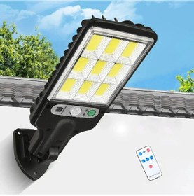 Resim Güneş Enerjili 108 Cob Led Dış Mekan Lamba 3 Modlu Hareket Sens 