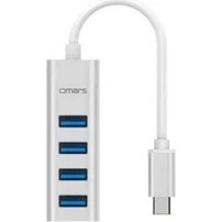 Resim Omars Type-C To USB 3.0 4 Portlı Hub Çoklayıcı 