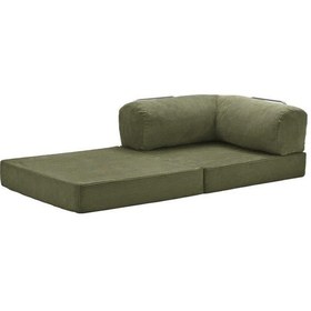 Resim Legom Koltuk Berjer Uzanma Koltuğu Tek Kişilik Kanepe Yatak Yeşil 