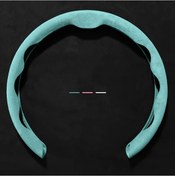 Resim Xuweiwei Her Mevsim Yeşil Kadın Erkek Basit Lüks Kısa Peluş Direksiyon Kılıfı Yeşil 