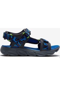 Resim Skechers Hypno - Splash Büyük Erkek Çocuk Mavi Işıklı Sandalet 400077L Bllm Mavi 