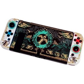 Resim Jzcat Nintendo Switch Bölünmüş Kılıf Oyun Teması Renkli Kılıf Sert Kılıf-a167 