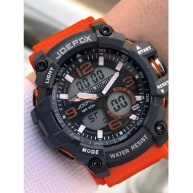Resim Joefox Digital ve Analog 2 Yıl Garantili Kronmetre+Takvim+Alarm+Aydınlatma Erkek Kol Saati JOE.BK07 