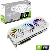 Resim Asus RTX 3080 ROG STRIX OC WHITE V2 (LHR) 10GB GDDR6X 320Bit (ROG-STRIX-RTX3080-O10G-WHITE-V2) 