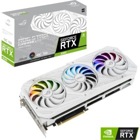 Resim Asus RTX 3080 ROG STRIX OC WHITE V2 (LHR) 10GB GDDR6X 320Bit (ROG-STRIX-RTX3080-O10G-WHITE-V2) 
