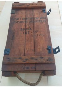 Resim Maker Ticaret Mühimmat Sandığı Dekoratif Cilalı Sandık Kahverengi 75 X 37 X 17 Ahşap 