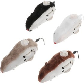 Resim 2 Adet Kurmalı Kedi Oyuncağı - Hareketli Fare Şeklinde Peluş Oyuncak Seti - Kediler Için Etkileşimli ve Av Içgüdüsünü Tetikleyen Eğlenceli Egzersiz Oyuncağı 