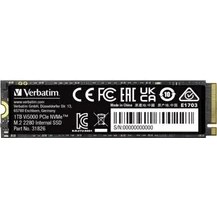Resim Verbatim 1TB VI 5000 PCIE4 NVME M.2 SSD (Okuma 5000MB / Yazma 4500MB) 