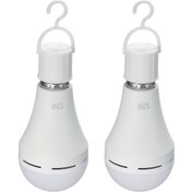 Resim Symbee 2'li Paket Yüksek Verimli Led Feneri, Şarj Edilebilir, Kullandıkça Aydınlatır, Kesintilerde Acil Işık, Çadır Kampı İçin Asılabilir, E26/e27 Ucu, 6000k Beyaz Işık Çok Renkli 