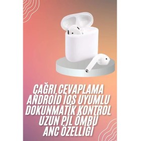 Resim Techno Stock Yeni Nesil Dokunmatik Kontrol Çağrı Cevaplayabilen Kablosuz Bluetooth Kulaklık 