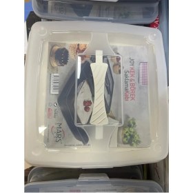 Resim Joy 4 Taraf Kilitli Kek Börek Borcam Saklama Kabı 