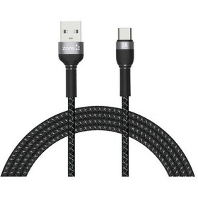 Resim Zore Shira Serisi Type-C Usb Kablo 2 Metre-Siyah 