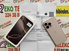 Resim Apple iPhone 16 Pro Max İkinci El TR | 512 GB | Çöl Titanyum 