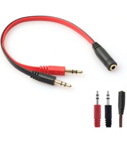 Resim Platoon Kulaklık Mikrofon Ayırıcı Aparat 3.5mm Headphone Mic Audio 2 Erke 
