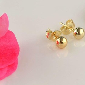 Resim Sacce Scarves&Accessories Altın Renkli Top Küpe 6 Mm 