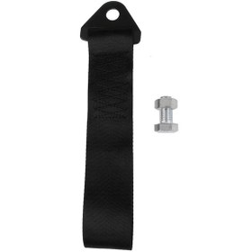 Resim Suntek Araba Acil Ağır Hizmet Tipi Çekme Halatı Römork Siyah 