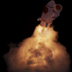 Resim Kendin Yap Uçan Astronot Tasarımlı Gece Lambası 