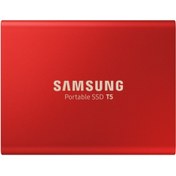 Resim Samsung Taşınabilir Ssd T5 usb 3.1 500gb (Kırmızı) 