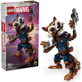 Resim LEGO® Marvel Rocket ve Bebek Groot 76282 10+ Yaratıcı Oyuncak Yapım Seti - 566 Parça 