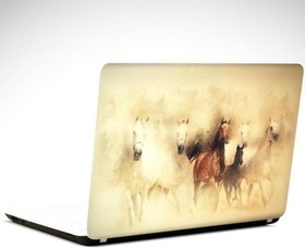 Resim At Silüetleri Soyut Laptop Sticker 17 inch (39X27CM) 