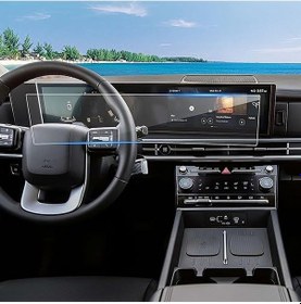 Resim Hyundai Santa Fe Uyumlu 2024 2025 2026 Büyük Bilgi Ekranı 9h Nano Ekran Koruyucu 