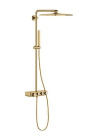 Resim Grohe Euphoria Smartcontrol System 310 Cube Duo Duvara Monte Termostatik Bataryalı Duş Sistemi - 26508gn0 Gri - Gümüş 