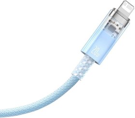 Resim Baseus Explorer Serisi Hızlı Şarj Kablosu Akıllı Sıcaklık Kontrolü Type-C to iP 20W, 1m, Mavi 