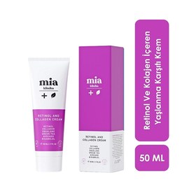 Resim Mia Klinika Retinol ve Kolajen İçeren Yaşlanma Karşıtı Krem 50 ml 