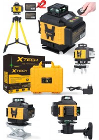 Resim Staxx 16 Çizgi Yeşil Lazer Işınlı X2 Çift Akülü Çantalı Set 