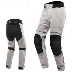 Resim MOTOANL Motosiklet Pantolonu Korumalı Yazlık Aşınmaya Dirençli Kumaş Yan Destek Pedi Motor Pantolon Beyaz 