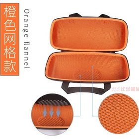 Resim Xindoker Jbl Xtreme2/3 Ve Charge 3 Taşınabilir Bluetooth Hoparlör Kılıfı - Siyah Turuncu Astarlı 