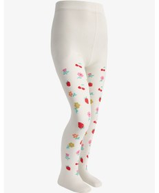 Resim Penti Kız Çocuk Pretty Fruit Floral Külotlu Çorap 