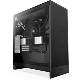 Resim Nzxt H Series H7 Flow (2024) CM-H72FB-01 Siyah Mid Tower Gaming (Oyuncu) Kasa 