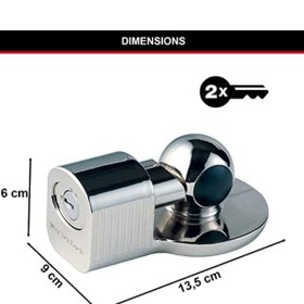 Resim Yıldızan 377EURDAT römork kilidi [üniversal römork kilidi] [hava koşullarına dayanıklı] - römorklar, karavanl 