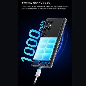 Resim Küçük Cep Telefonu, Mini Akıllı Telefon 3D Cam Ultra İnce 0.3MP Ön 2MP Arka Kamera Video İzlemek Için 3.0 inç (Siyahımsı yeşil) 