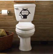 Resim Wc Klozet için Kedi Sticker Yapıştırma Model1 