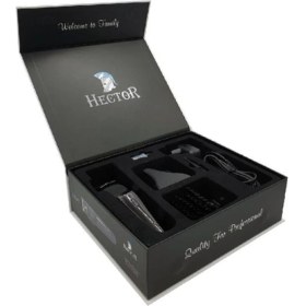 Resim Hector Speed Siyah Tıraş Makinesi 5 Başlık ile Hızlı Şarjlı Kullanım Özelliği 