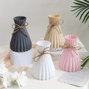 Resim 1 adet, Yaratıcı Plastik Vazolar, Kırılmaz Su Dalga Tasarımı, Modern Dekoratif Çiçek Vazoları Ev Dekoru İçin, Oturma Odası, Kendin Yap Çiçek Aranjmanları, Şık 