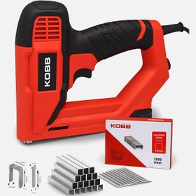 Resim Kobb KBZ200B 8-16mm Zımba ve 15-16mm Profesyonel Çivi Çakma Makinesi-3000 adet Yedek Zımba ve Çivi 