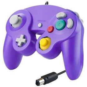 Resim Trendooze Wii Video Oyunu Nintendo Ngc Mor-gamepad Kontrolü Konsolu Klasik Kablolu Joystick İçin İçin Gamecube El Denetleyicisi Denetleyici Gn 