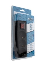 Resim S-link Spg3-x-3 1.5m 3lü Akım Korumalı Blister Kutulu Siyah Priz Diğer 