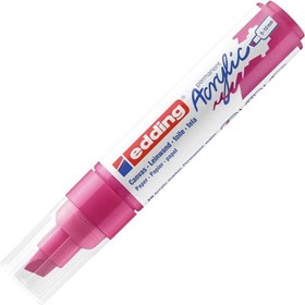 Resim edding 5000 akrilik kalem geniş - pembe - 1 su geçirmez akrilik markör - kesik ucu 5-10 mm 