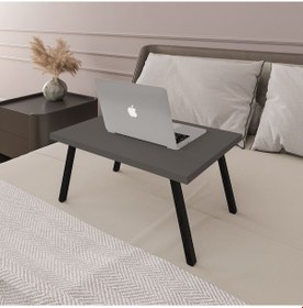 Resim Katlanır Laptop Seyyar Çalışma Masası-laptopmasa01-antrasit 