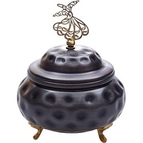 Resim Nusnus Bakır Gamzeli Şekerlik Siyah 