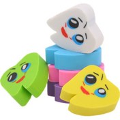 Resim Youmex 50'li Paket Diş Şekilli Silgi - Renkli Ve Eğlenceli Okul Malzemeleri 