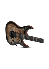 Resim Schecter C-6 Pro Fr Elektro Gitar (Charcoal Burst) 